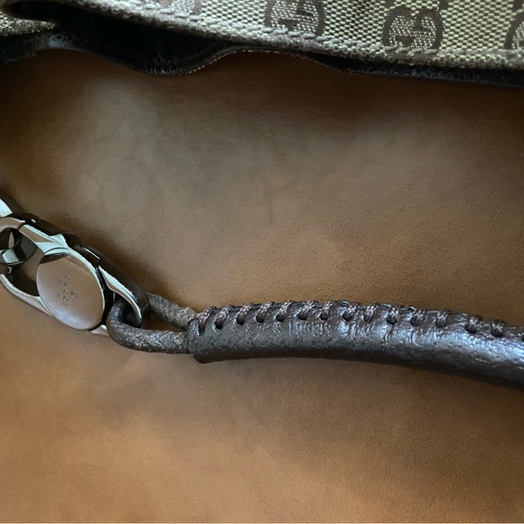 Gucci Canvas Drawstring Hobo Bag - Picture 3 of 7